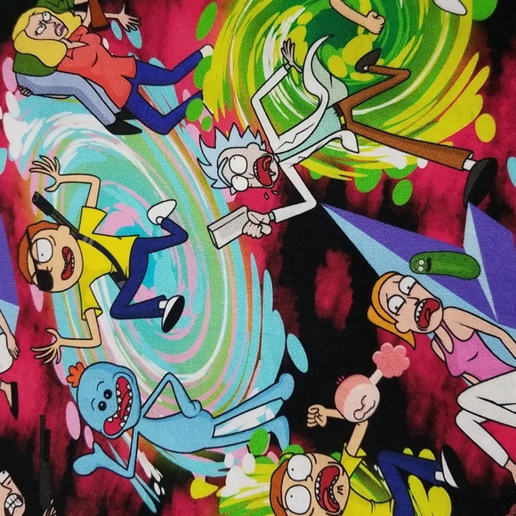 Hand Crafted Other - Facemask Rick and Morty Cotton Reversible and Adjustable